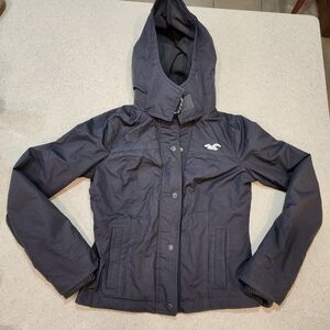 Hollister California Women’s Dark Grey All Weather Jacket Size Medium